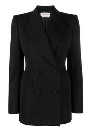 Alexander McQueen double-breasted wool blazer - Nero