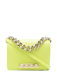 Alexander McQueen Four Ring Chain mini shoulder bag - Giallo