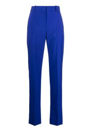 Alexander McQueen straight-leg wool trousers - Blu