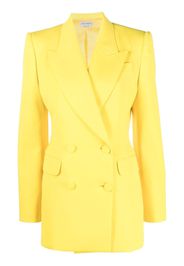 Alexander McQueen double-breasted wool blazer - Giallo