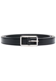 Alexander McQueen leather buckle belt - Nero