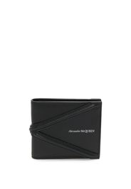 Alexander McQueen logo-plaque leather wallet - Nero