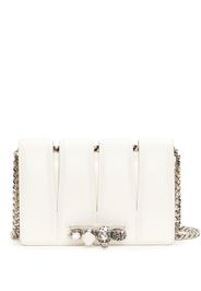 Alexander McQueen Slash stud-detailing chain-link bag - Bianco