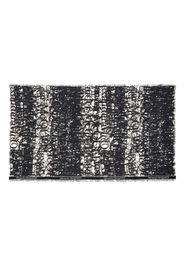 Alexander McQueen abstract-print frayed-trim scarf - Nero