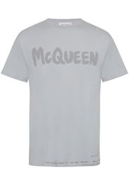 Alexander McQueen T-shirt con stampa - 0912 -DOVE GREY/MIX