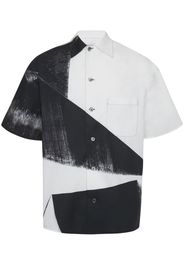 Alexander McQueen Camicia con stampa grafica - Nero