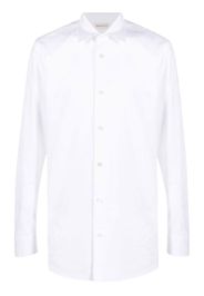 Alexander McQueen logo-print cotton shirt - Bianco