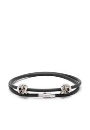 Alexander McQueen double-layered cord bracelet - Nero