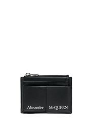 Alexander McQueen logo print cardholder - Nero