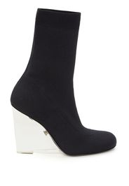 Alexander McQueen 105mm heeled slip-on boots - Nero