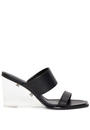 Alexander McQueen Mules con suola rialzata 75mm - Nero