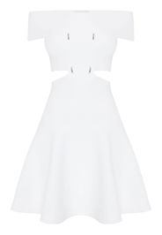 Alexander McQueen Abito corto con spalle scoperte - Bianco