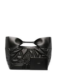 Alexander McQueen Borsa tote Seal con logo - Nero