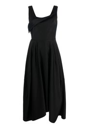 Alexander McQueen sleeveless pleated maxi dress - Nero