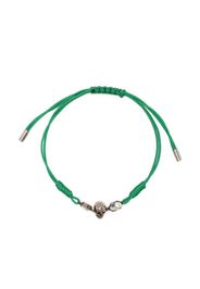 Alexander McQueen Bracciale con ciondolo Skull - Verde