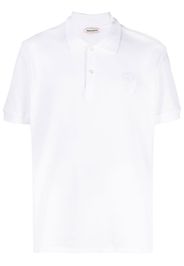 Alexander McQueen Polo con applicazione - Bianco