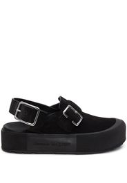 Alexander McQueen Sandali con fibbia - Nero