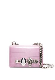 Alexander McQueen four-ring detail crossbody bag - Rosa