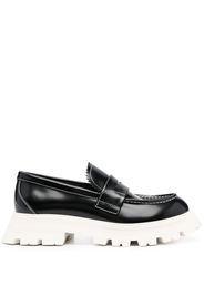 Alexander McQueen ridged-rubber sole loafers - Nero