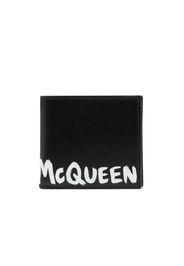 Alexander McQueen logo-print bi-fold wallet - Nero