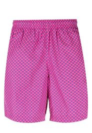 Alexander McQueen skull-print swim shorts - Rosa