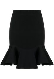 Alexander McQueen high-waisted midi skirt - Nero