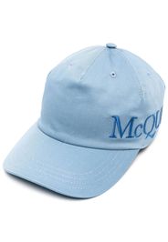 Alexander McQueen embroidered-logo baseball cap - Blu