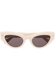 Alexander McQueen cat-eye frame sunglasses - Bianco