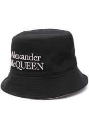 Alexander McQueen embroidered-logo bucket logo - Nero