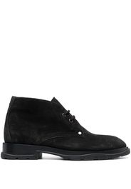 Alexander McQueen lace-up suede boots - Nero