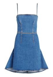 Alexander McQueen Abito corto denim Kickback - Blu