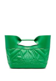 Alexander McQueen The Bow leather small bag - Verde