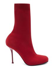 Alexander McQueen Stivali Knit 90mm - Rosso