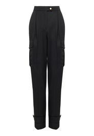 Alexander McQueen high-waisted wool trousers - Nero