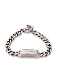 Alexander McQueen Bracciale a catena con medaglione - Argento