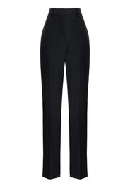 Alexander McQueen high-waisted tailored wool trousers - Nero