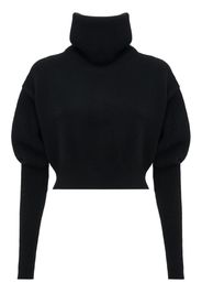 Alexander McQueen zip-up turtleneck jumper - Nero