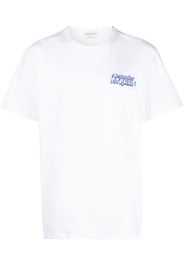 Alexander McQueen logo-print cotton T-Shirt - Bianco