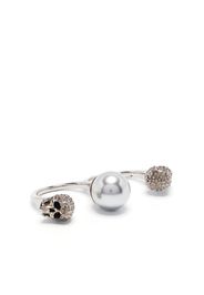 Alexander McQueen charm-detail ring - Argento