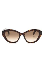 Alexander McQueen tortoiseshell cat-eye sunglasses - Marrone