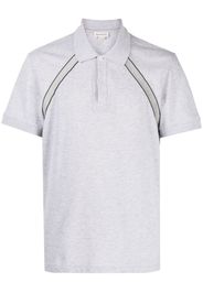 Alexander McQueen Polo con dettaglio logo - Grigio