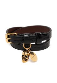 Alexander McQueen Bracciale con pendente - Nero