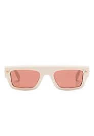 Alexander McQueen square-frame tinted sunglasses - Toni neutri