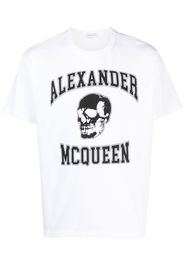 Alexander McQueen T-shirt con stampa teschio - Bianco