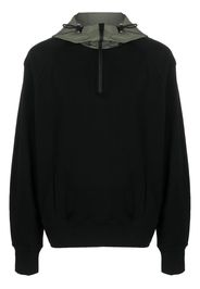 Alexander McQueen Felpa con mezza zip - Nero