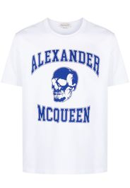 Alexander McQueen T-shirt con stampa teschio - Bianco