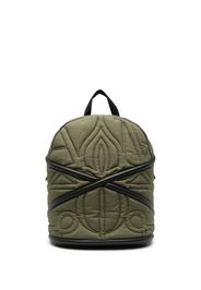 Alexander McQueen Pansies quilted backpack - Verde