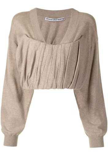 Alexander Wang Maglione crop - Toni neutri