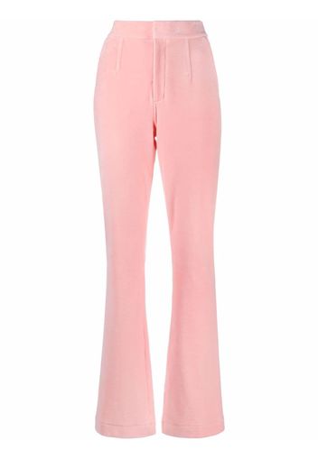 Alexander Wang Stacked flared-leg trousers - Rosa