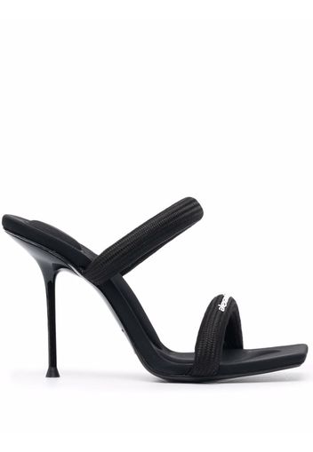 Alexander Wang Julie logo-print sandals - Nero